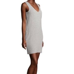 French Connection Gray Ribbed Tank Dress Size 4 w/Pockets